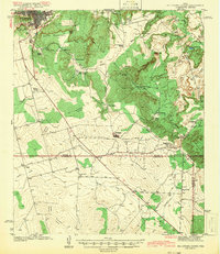 Big Spring South 1942 topographic map thumbnail