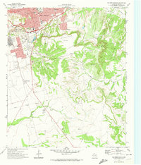 Big Spring South 1971 topographic map thumbnail
