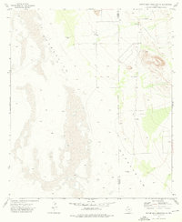 Bitter Well Mountain NW 1973 topographic map thumbnail