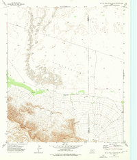 Bitter Well Mountain SW 1973 topographic map preview