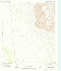 Bitter Well Mountain 1973 topographic map preview