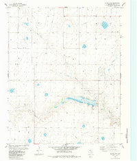 Bivins Lake 1984 topographic map thumbnail