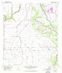 Blessing SE 1952 topographic map thumbnail