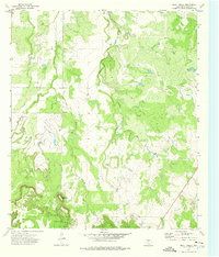 Bluff Creek 1973 topographic map thumbnail