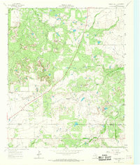 Bobcat Bluff 1964 topographic map thumbnail