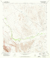 Bone Spring NE 1971 topographic map thumbnail