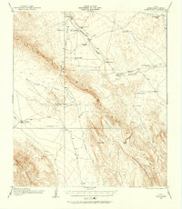 Bone Spring 1917 topographic map thumbnail