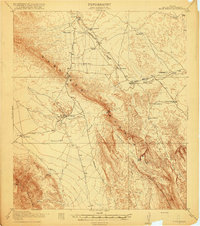 Bone Spring 1918 topographic map thumbnail