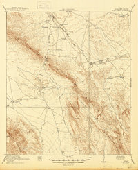 Bone Spring 1918 topographic map thumbnail