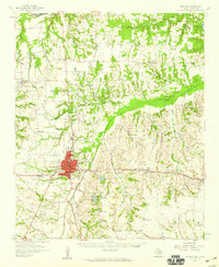 Bonham 1958 topographic map thumbnail