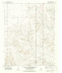 Booker SE 1972 topographic map thumbnail