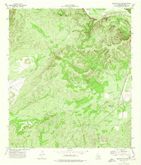 Brackettville NE 1974 topographic map thumbnail