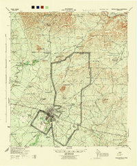 Brackettville 1944 topographic map thumbnail