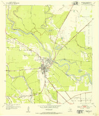 Brazoria 1952 topographic map thumbnail