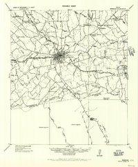 Brenham 1956 topographic map preview