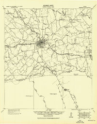 Brenham 1930 topographic map preview