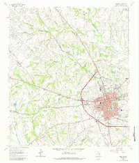 Brenham 1963 topographic map thumbnail