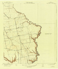 Cedar Bayou 1919 topographic map thumbnail