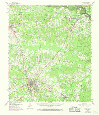 Center 1958 topographic map preview