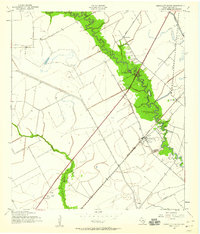 Chocolate Bayou topographic map thumbnail