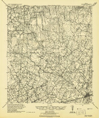 Dewville 1942 topographic map thumbnail