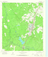 Diboll 1963 topographic map preview