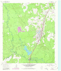 Diboll 1963 topographic map preview