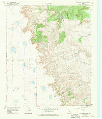 Dick Moore Canyon 1967 topographic map thumbnail