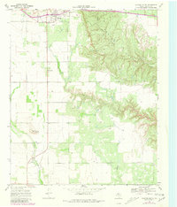 Dickens South 1967 topographic map thumbnail