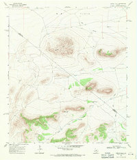 Dimple Hills 1968 topographic map thumbnail