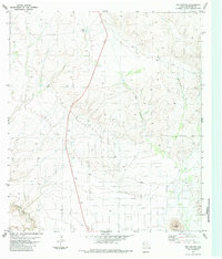 Dog Canyon 1983 topographic map thumbnail