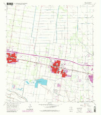 Donna 1963 topographic map preview