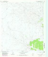 Double Mill Draw SE 1967 topographic map thumbnail