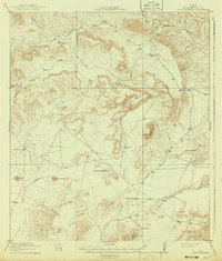 Dove Mountain 1918 topographic map preview