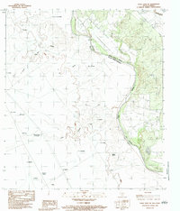 Eagle Pass SW 1983 topographic map thumbnail