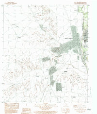 Eagle Pass West 1983 topographic map thumbnail
