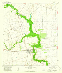 East Bernard 1960 topographic map thumbnail