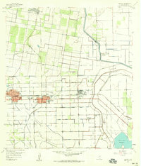 Edcouch 1957 topographic map thumbnail