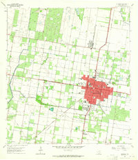 Edinburg 1963 topographic map thumbnail