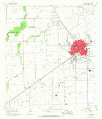 El Campo 1965 topographic map thumbnail