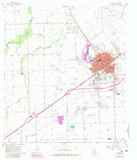El Campo 1965 topographic map preview