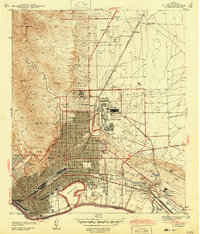 El Paso 1943 topographic map thumbnail