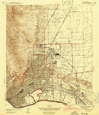 El Paso 1941 topographic map preview