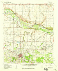 Electra 1958 topographic map preview