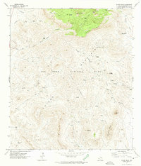 Emory Peak 1971 topographic map thumbnail
