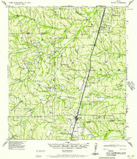 Encinal 1957 topographic map thumbnail