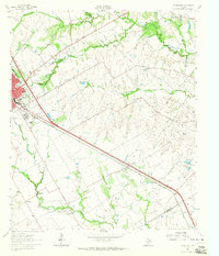 Ennis East 1962 topographic map thumbnail