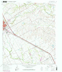 Ennis East 1962 topographic map thumbnail