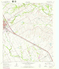 Ennis East 1962 topographic map thumbnail