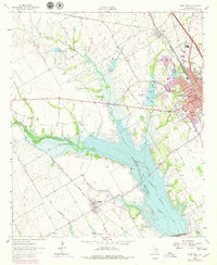 Ennis West 1962 topographic map thumbnail